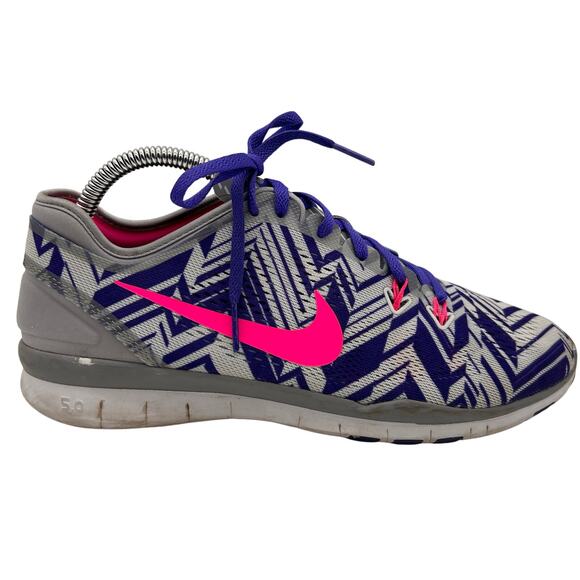 Nike Free 5.0 TR Fit 5 PRT Shoes Women's 9 Purple Pink Athletic Running Sneakers - Picture 1 of 8